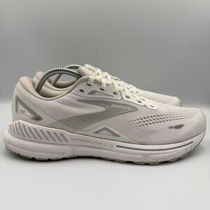 Brooks Adrenaline GTS 23 Women's Size 12 White Running Shoes Sneakers Men's 10.5